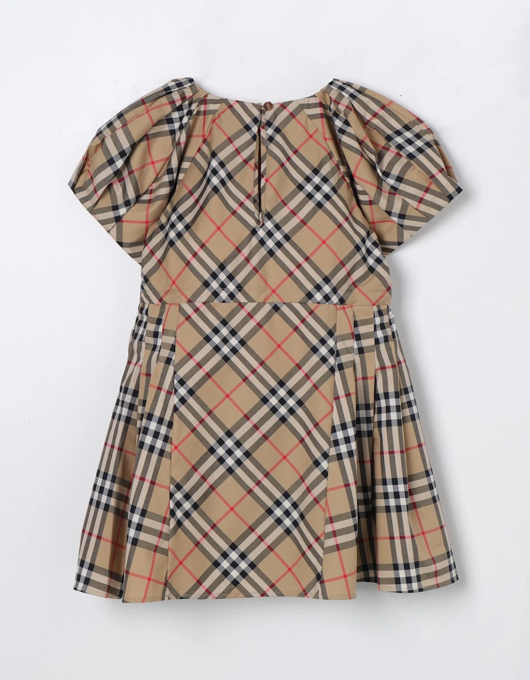 Pleated Plaid Dress