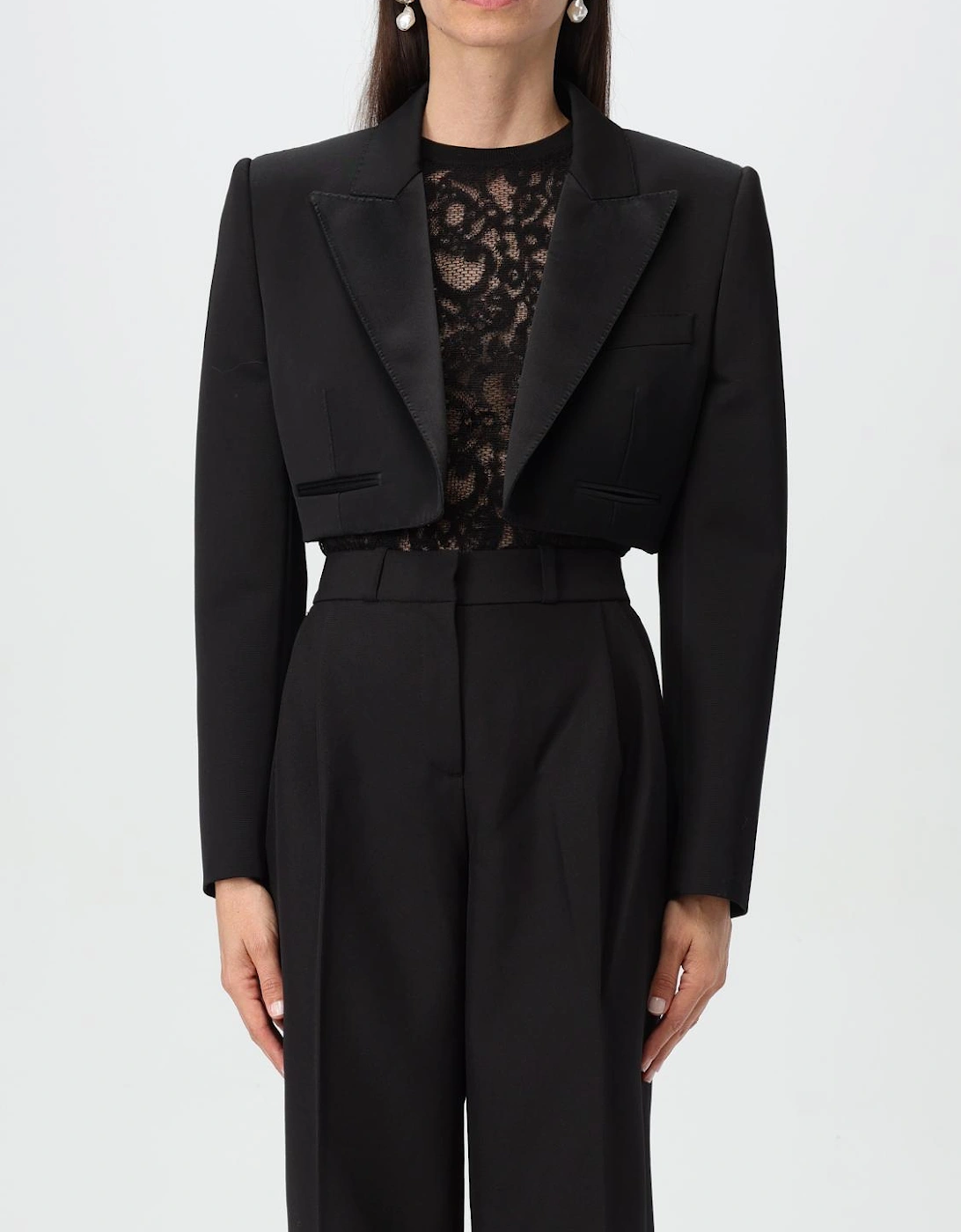 Cropped Notch Collar Blazer, 6 of 5