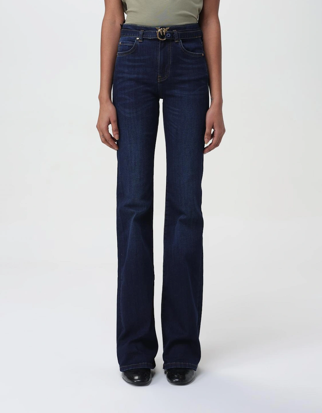 Flare Jeans with Belt
