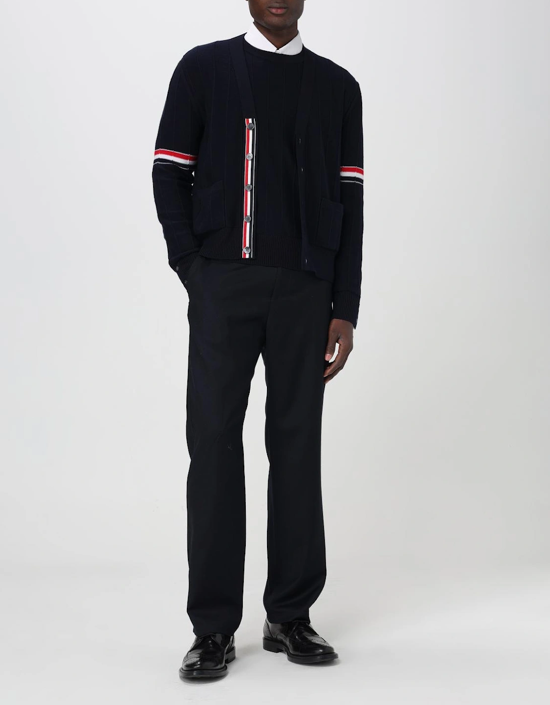 4Bar Stripe Detail Cardigan