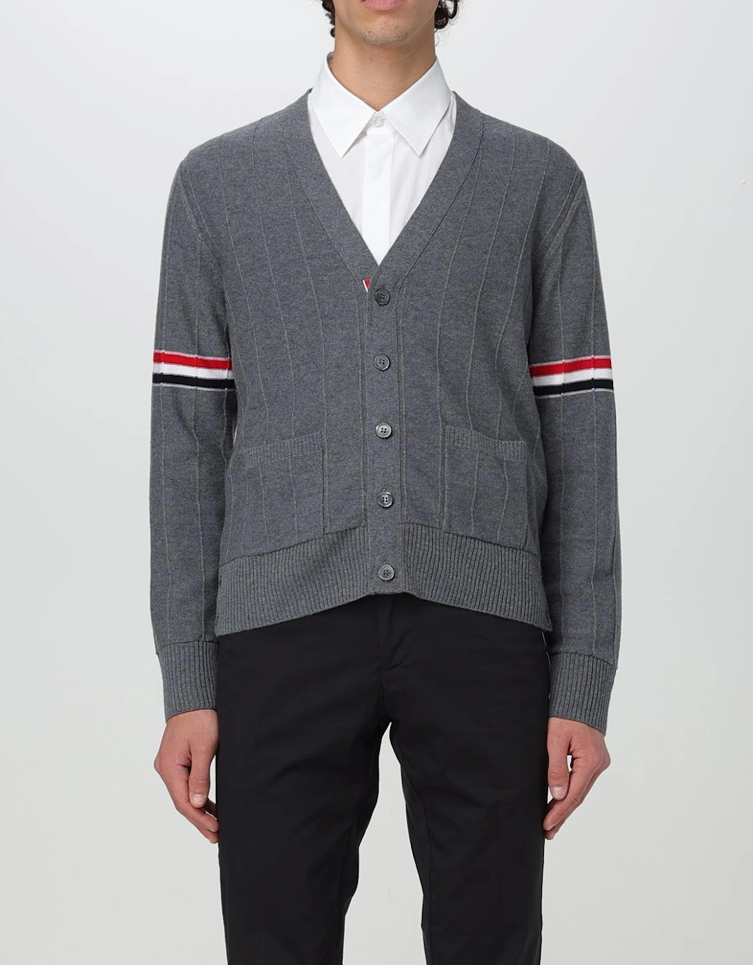 4Bar Stripe Detail Cardigan