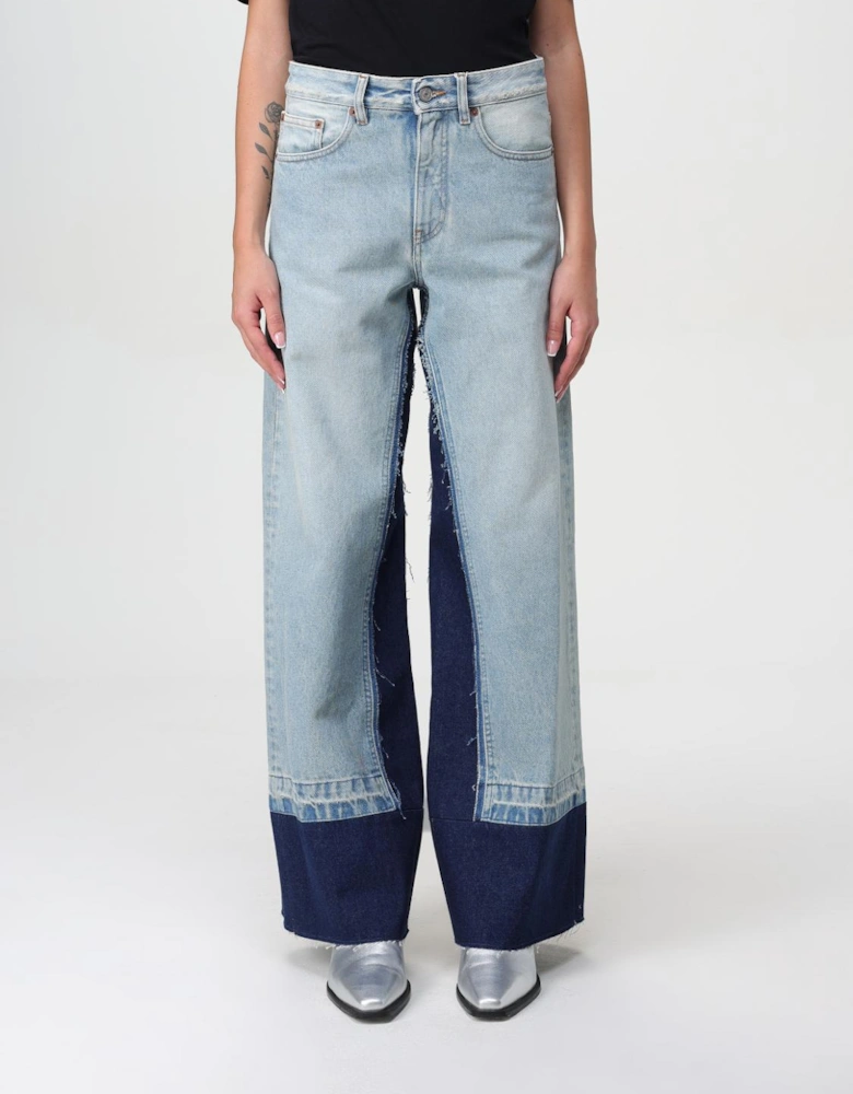 Patchwork WideLeg Jeans