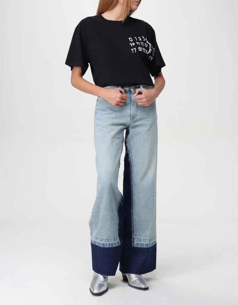 Patchwork WideLeg Jeans