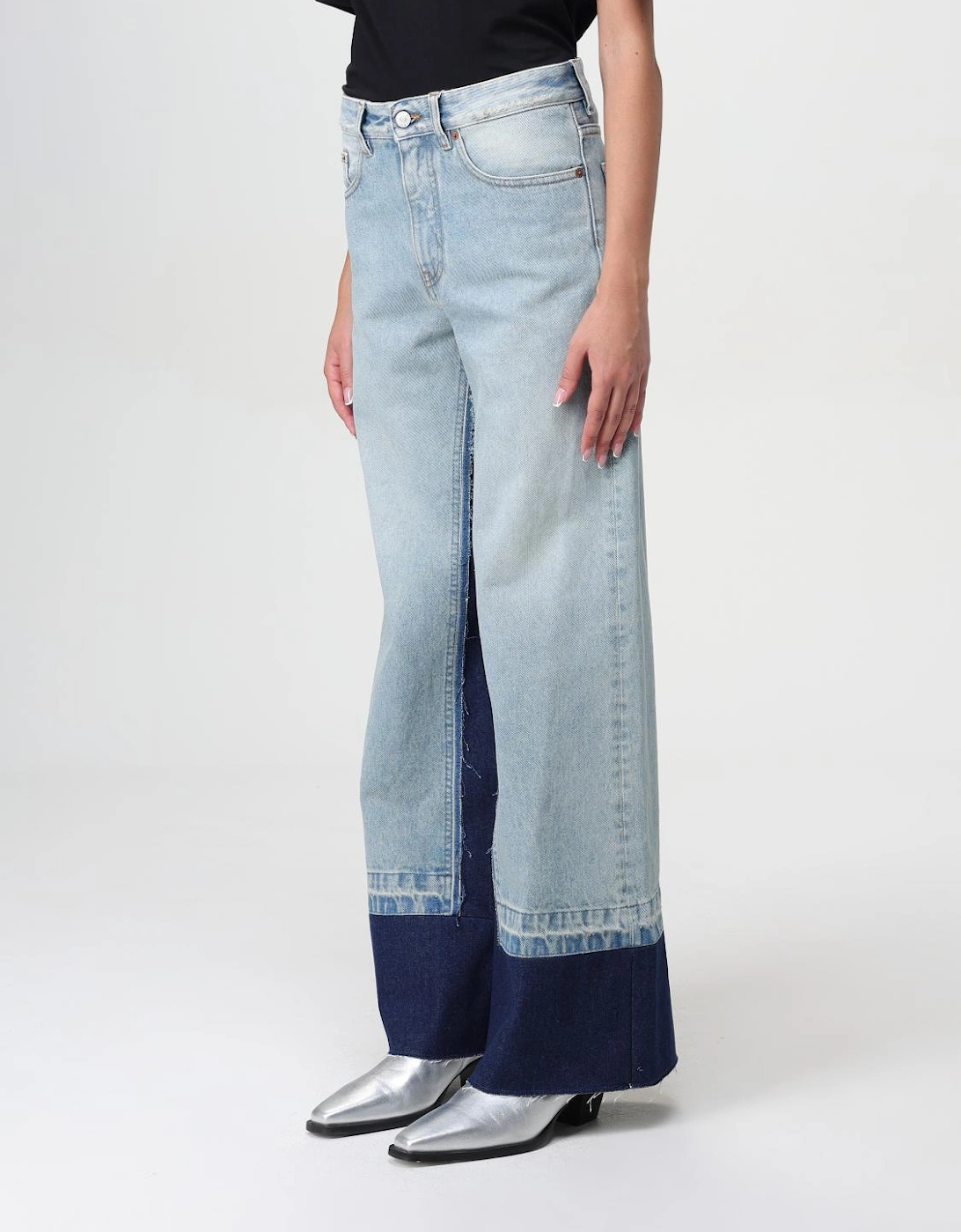 Patchwork WideLeg Jeans