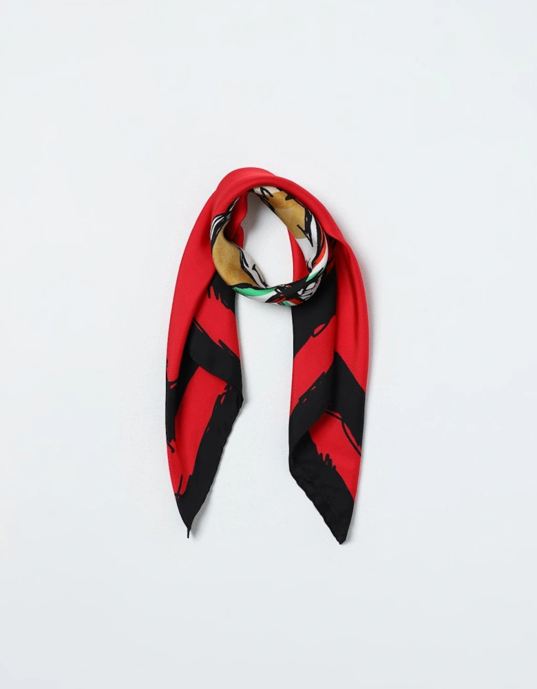 Silk Scarf Teddy Bear Print