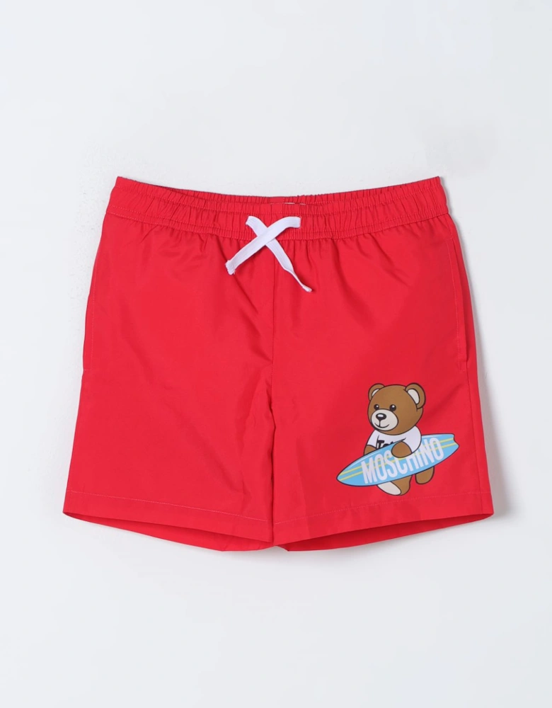 Kids Swim Trunks Teddy Bear Design