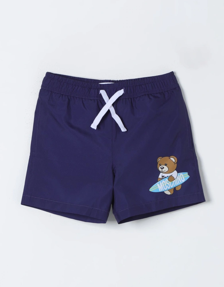 Kids Swim Trunks Teddy Bear Design