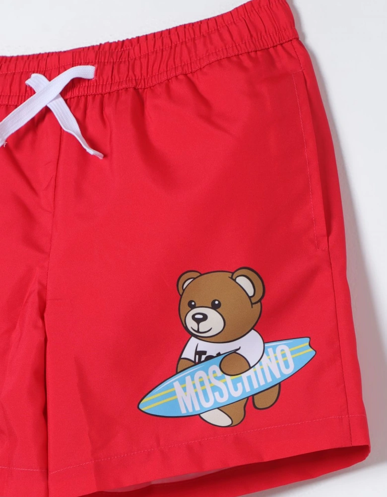 Kids Swim Trunks Teddy Bear Design