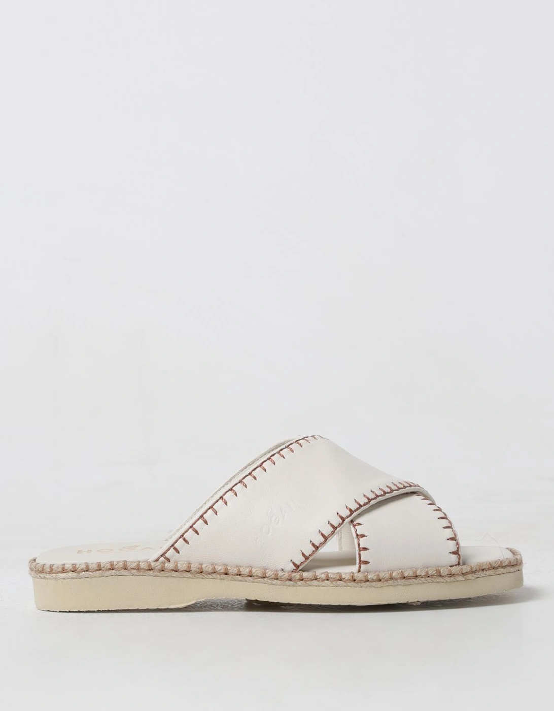 CrossStrap Leather Jute Sandals, 6 of 5