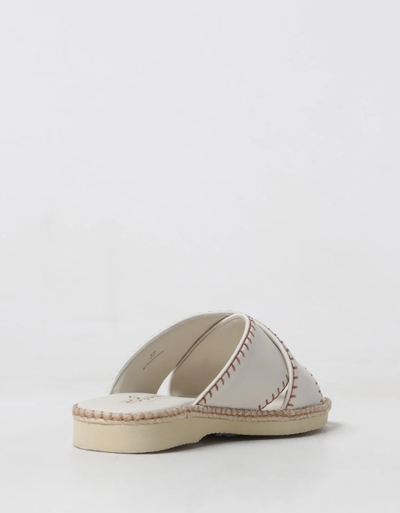 CrossStrap Leather Jute Sandals