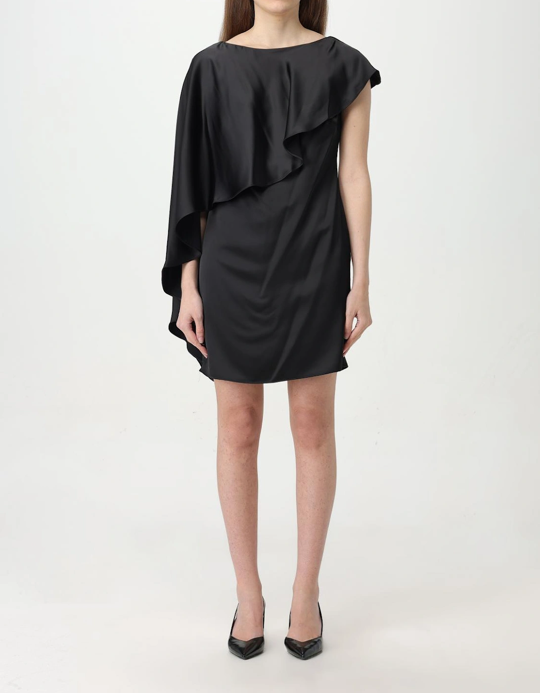 Asymmetrical Draped Silk Dress, 4 of 3