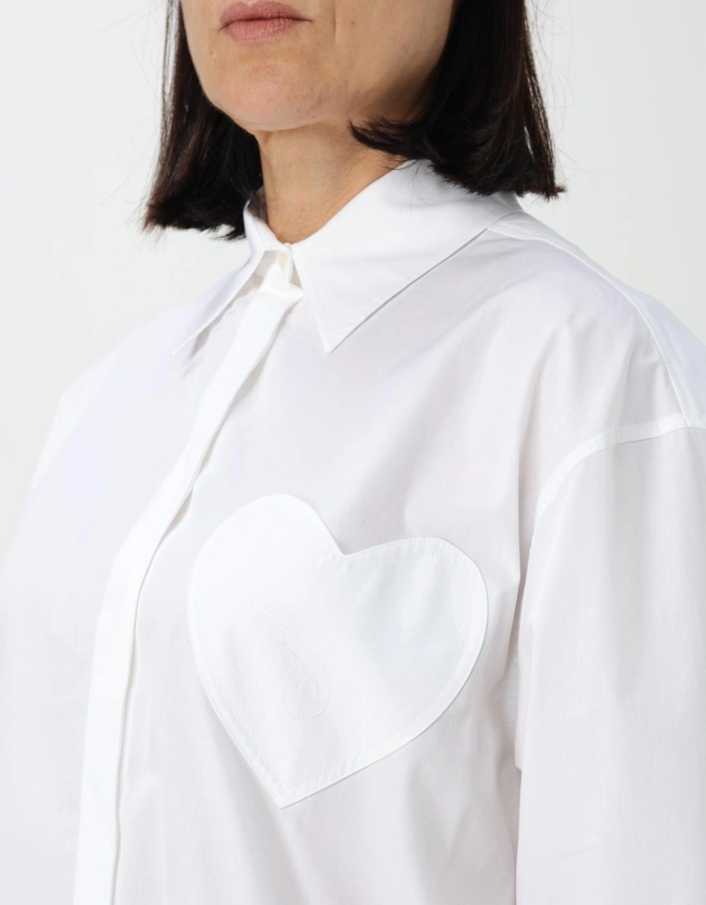 Heart Pocket Oversized Shirt