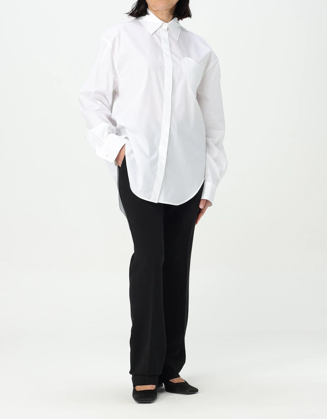 Heart Pocket Oversized Shirt