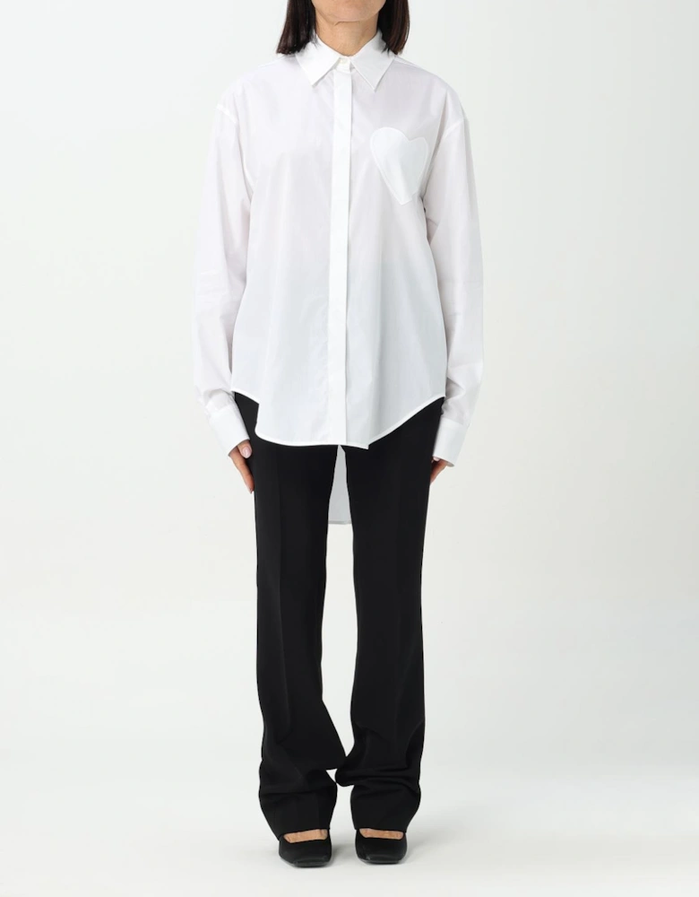 Heart Pocket Oversized Shirt