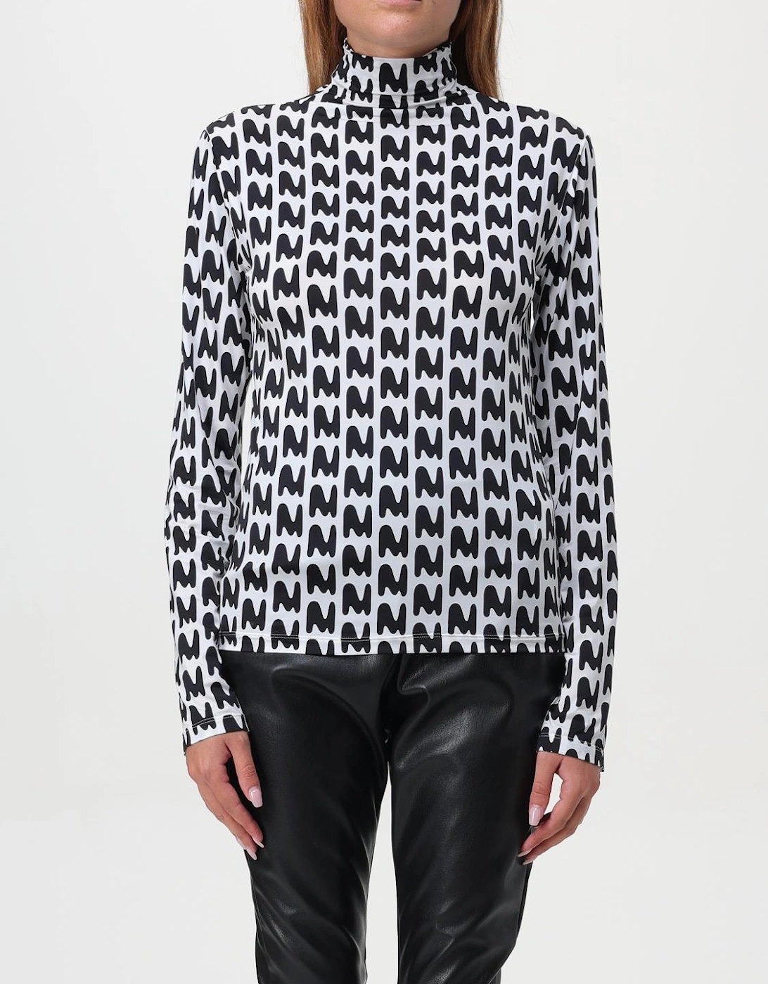 Abstract Print Mock Neck Top, 5 of 4