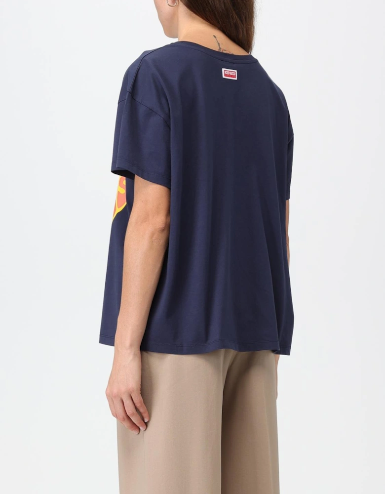 Heart Print Boxy Fit Tee