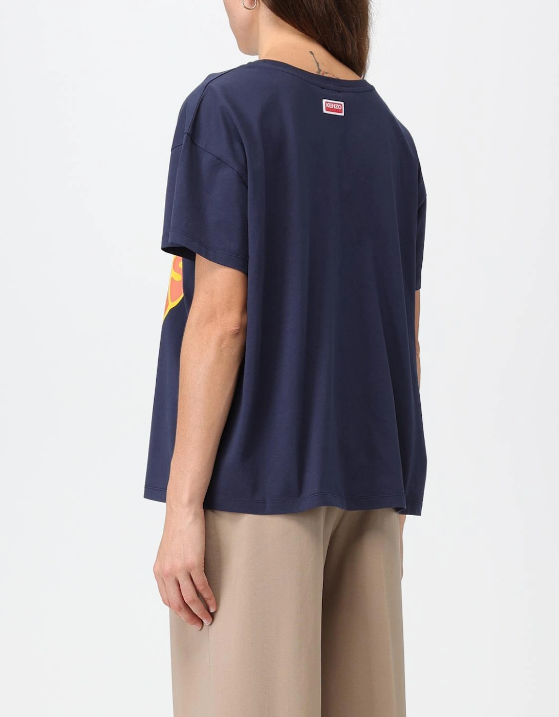 Heart Print Boxy Fit Tee
