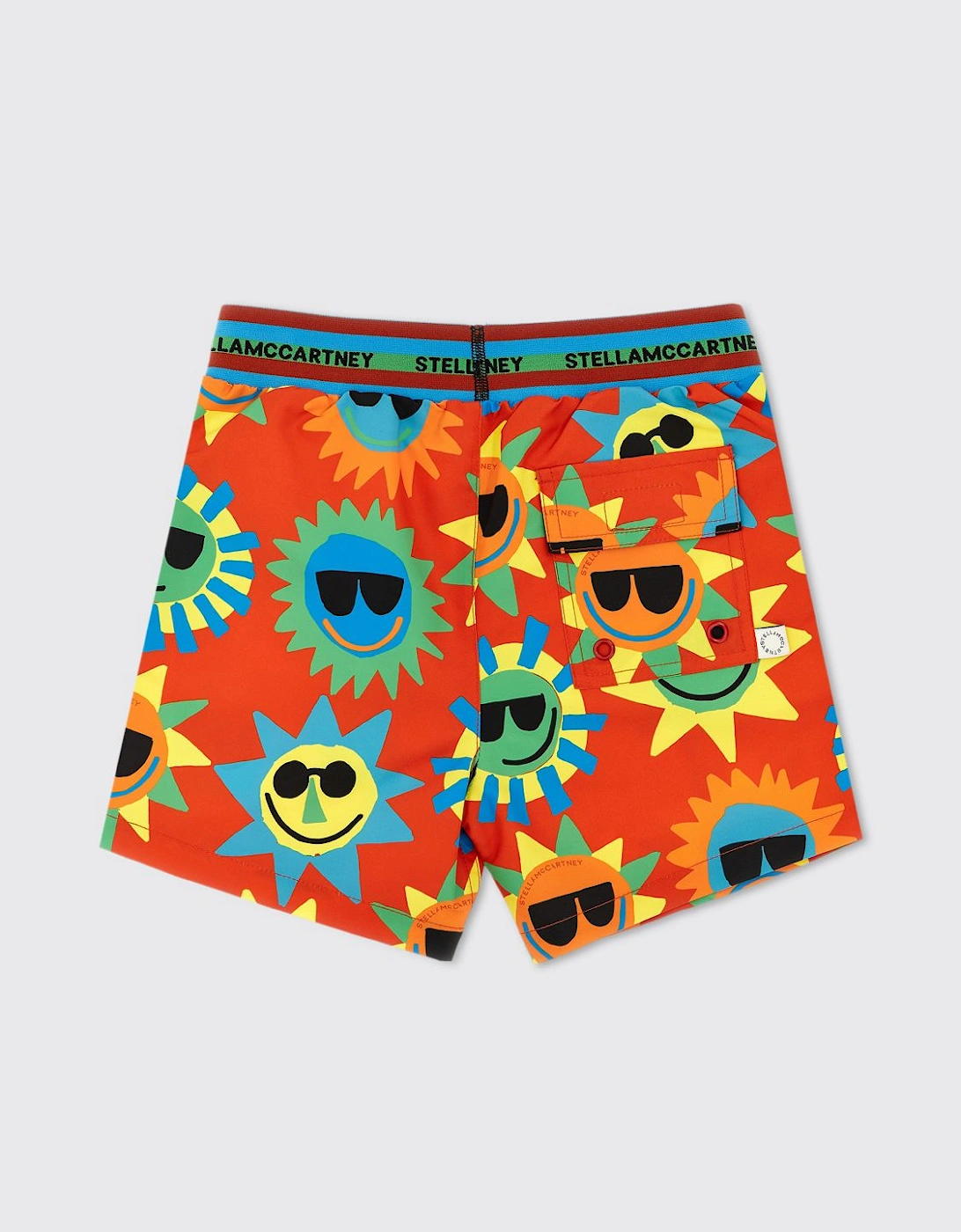 Kids Swim Shorts Happy Sun Print
