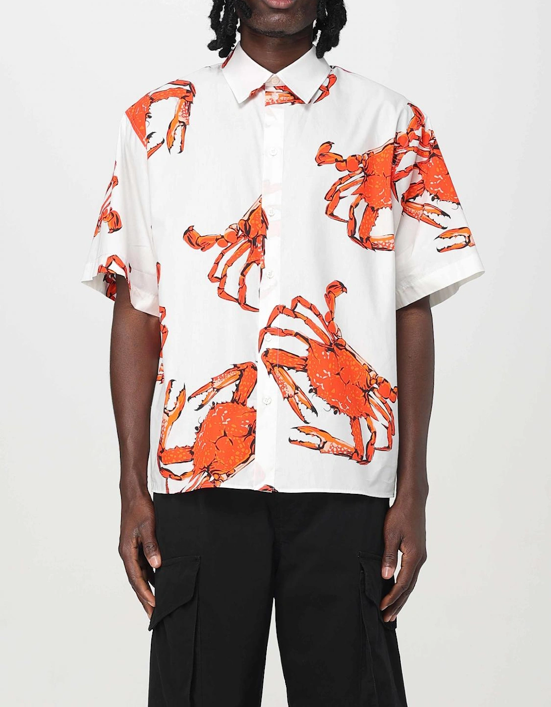 Crab Print Short Sleeve Shirt, 5 of 4
