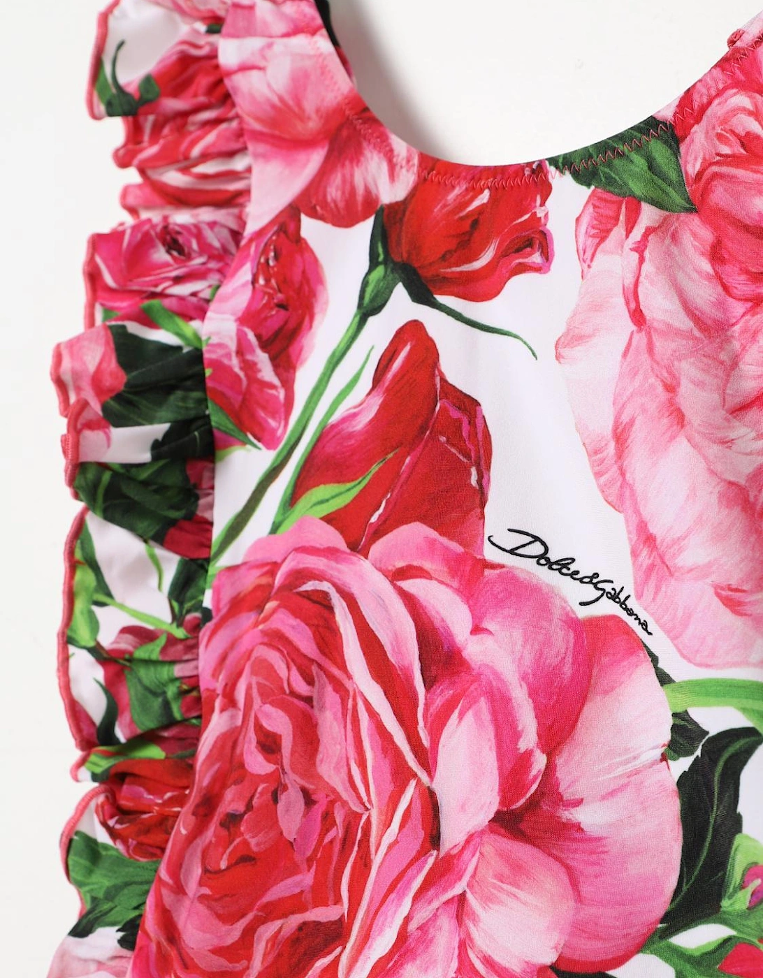 Floral Print Ruffled OnePiece Swimsuit
