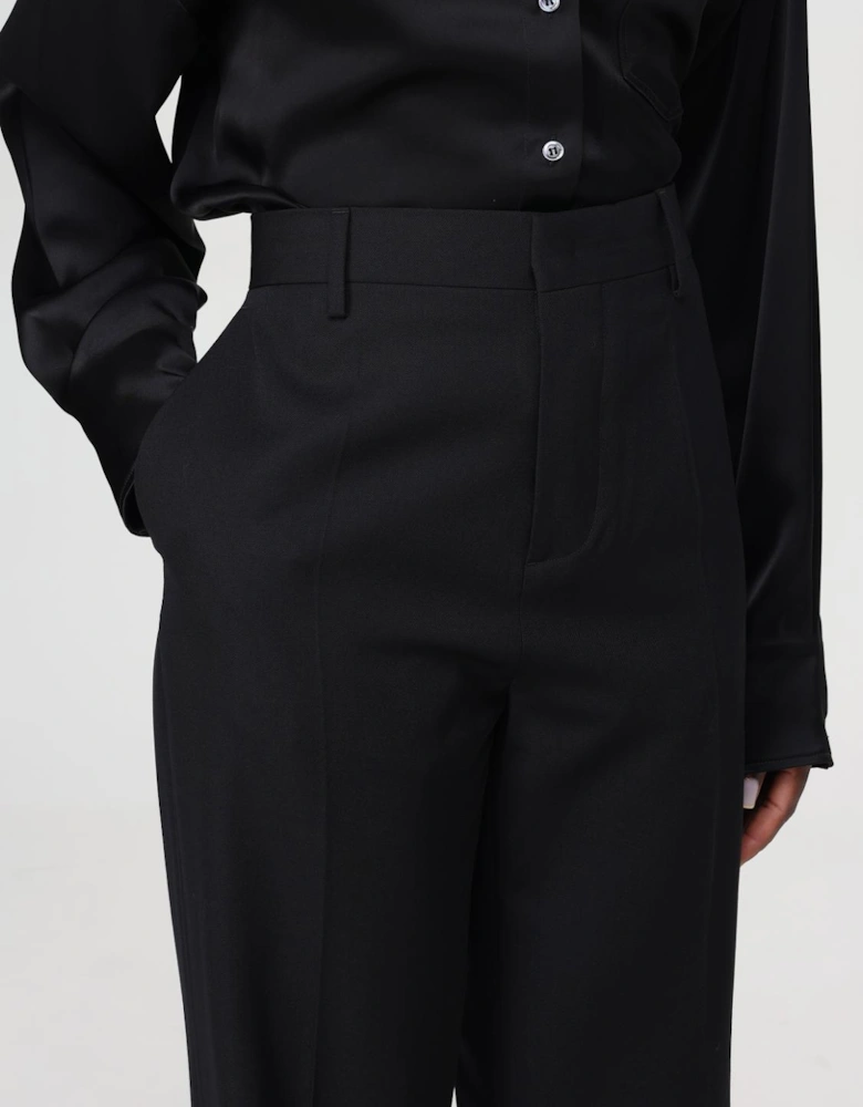 Wide Leg Wool Trousers