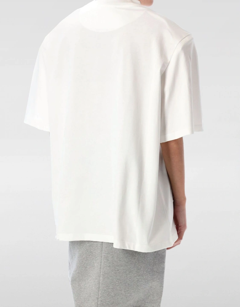Mock Neck Short Sleeve Oversized Tee