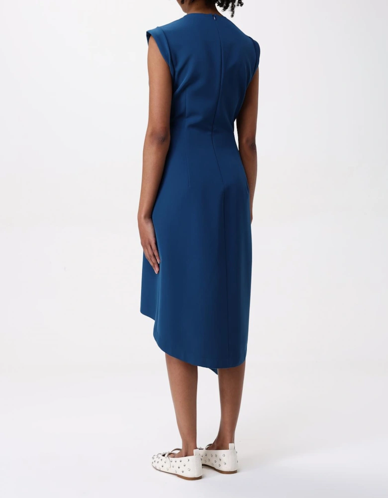 Asymmetrical Hem Midi Dress