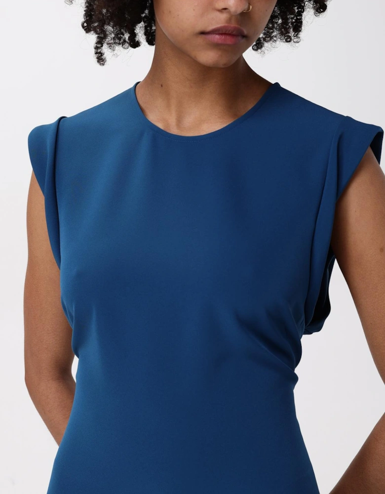Asymmetrical Hem Midi Dress
