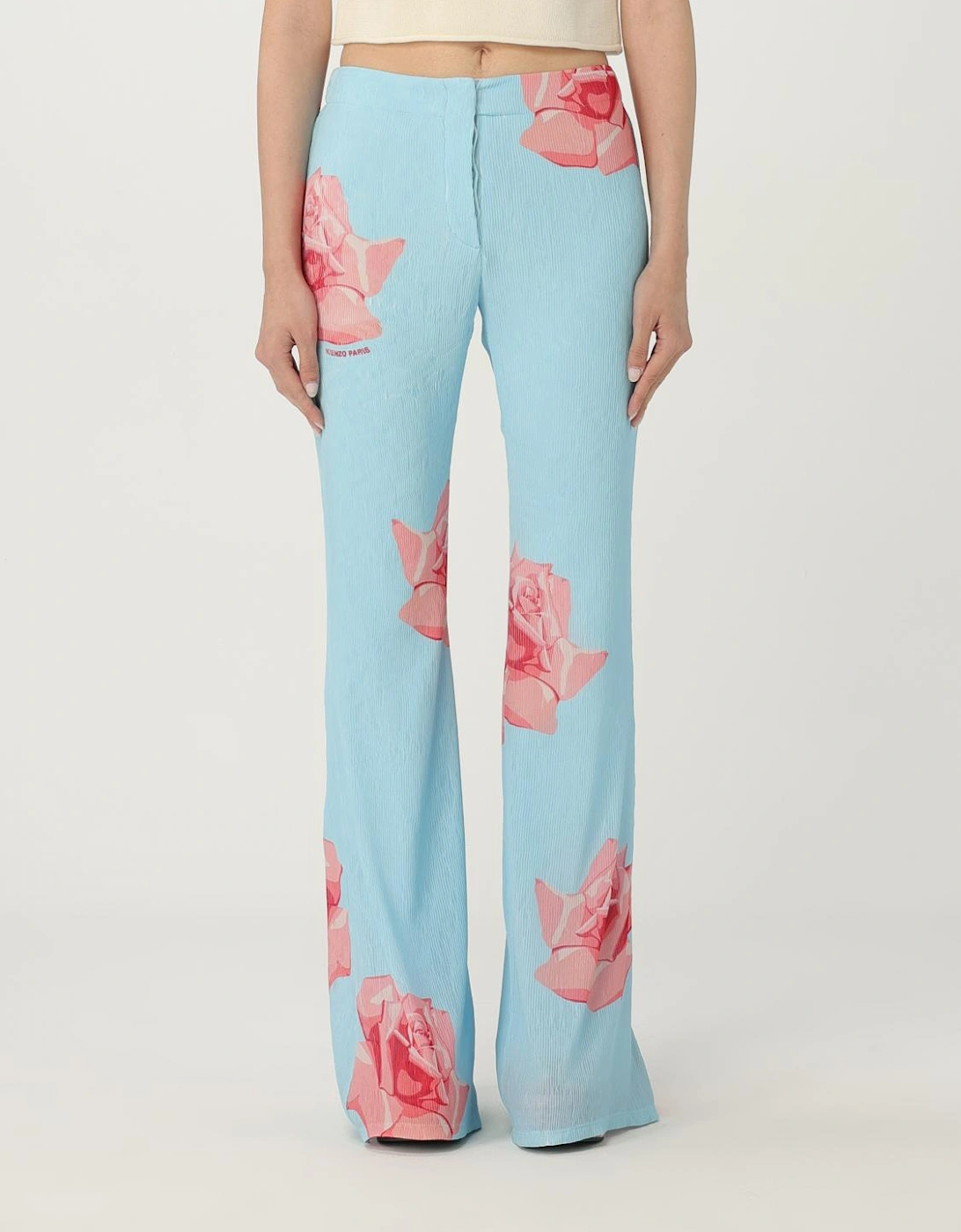 Rose Print Wide Leg Pants, 7 of 6