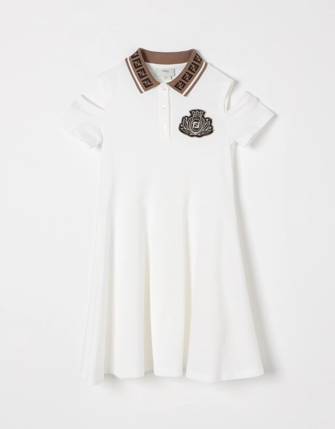 Kids Polo Dress with Cutout Shoulders, 4 of 3