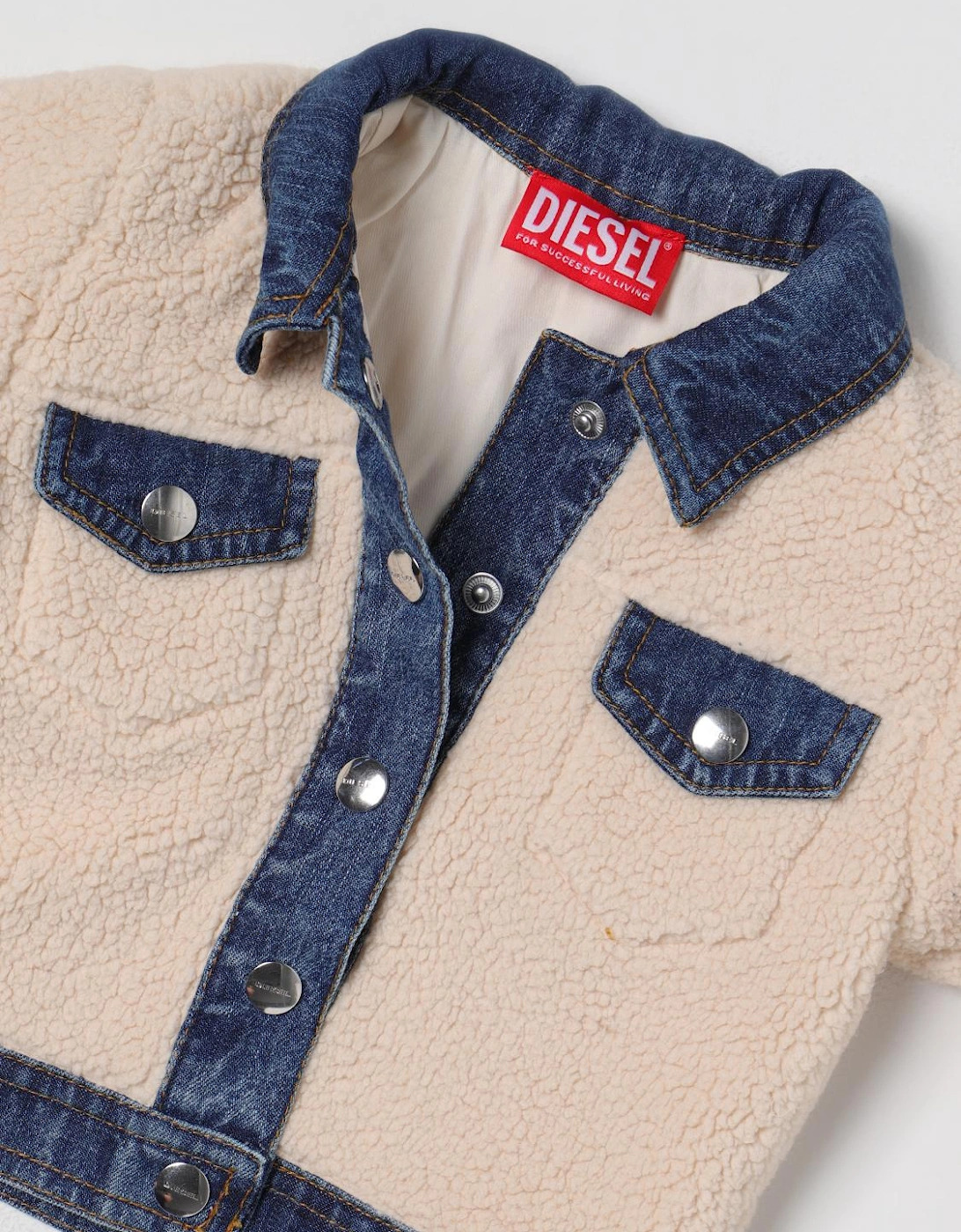 Sherpa Fleece Denim Jacket