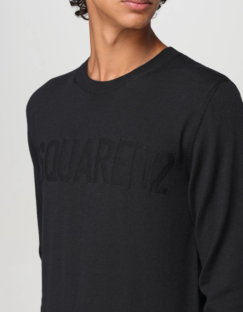 Embroidered Logo Sweater