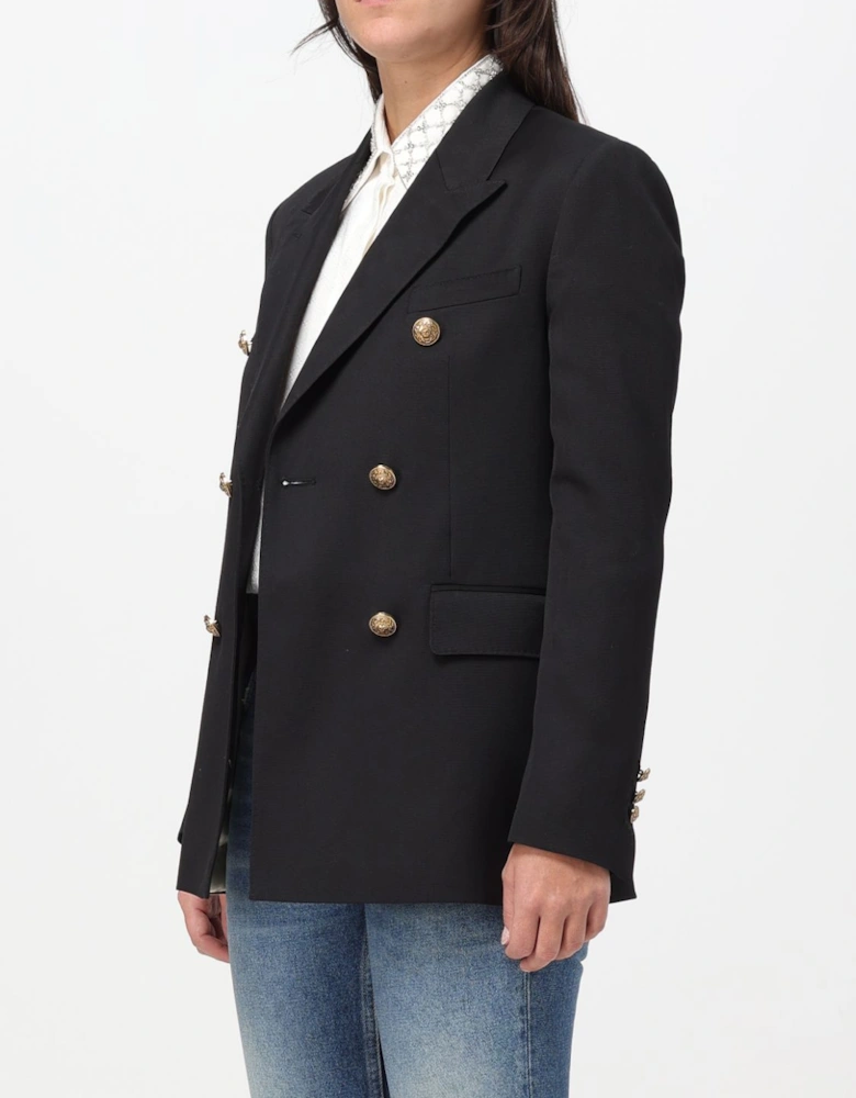 Double Breasted Blazer Gold Buttons