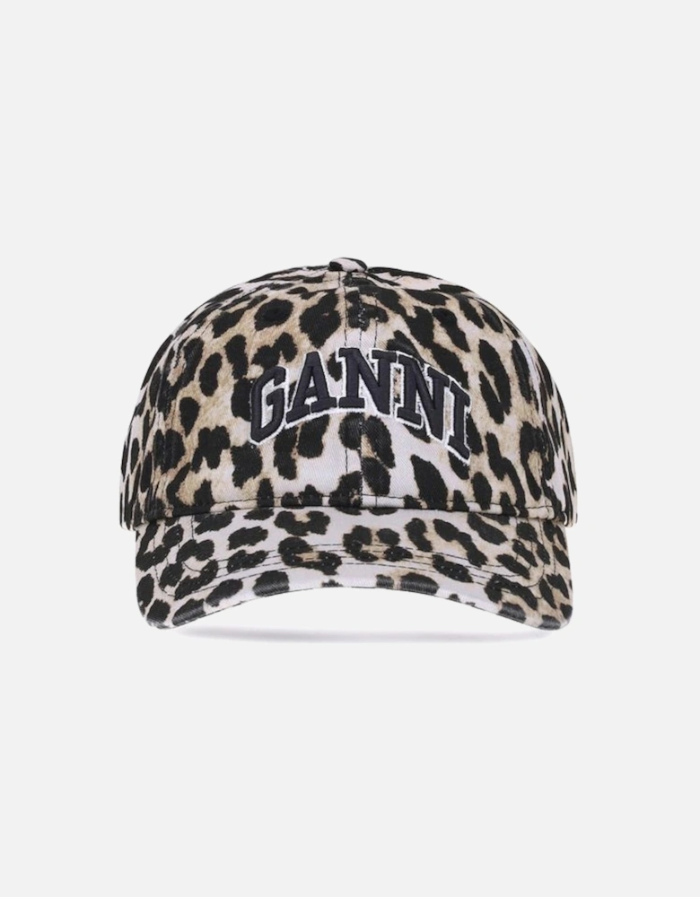Logo Leopard Print Cap