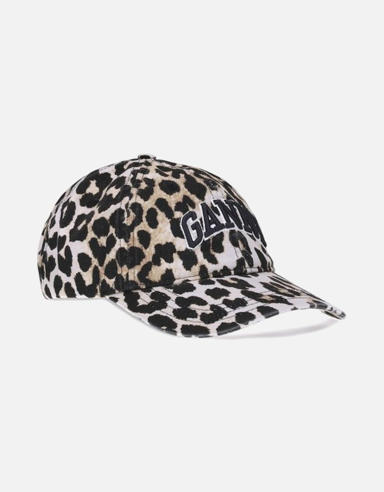 Logo Leopard Print Cap