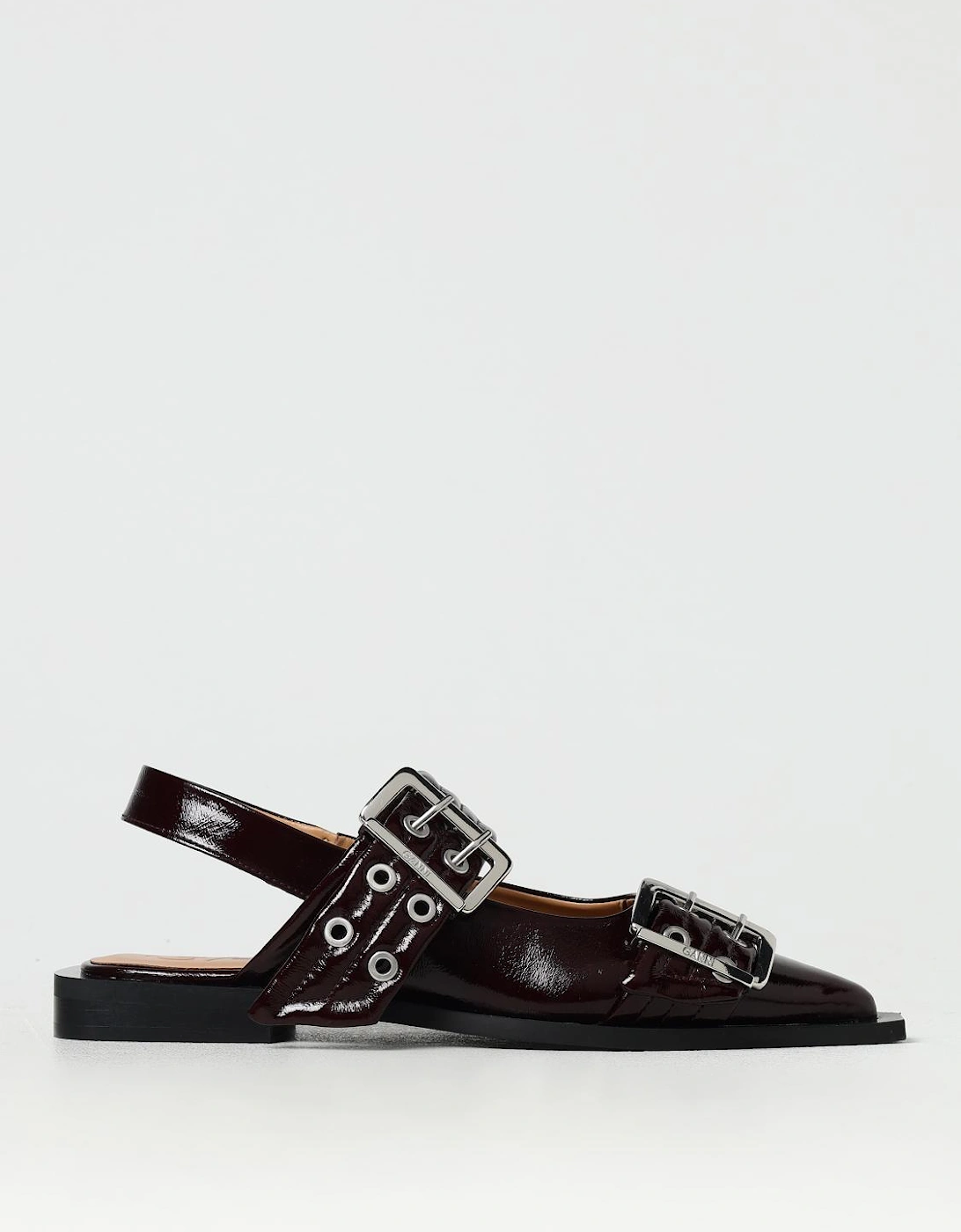 Patent Leather Buckle Ballerinas, 4 of 3