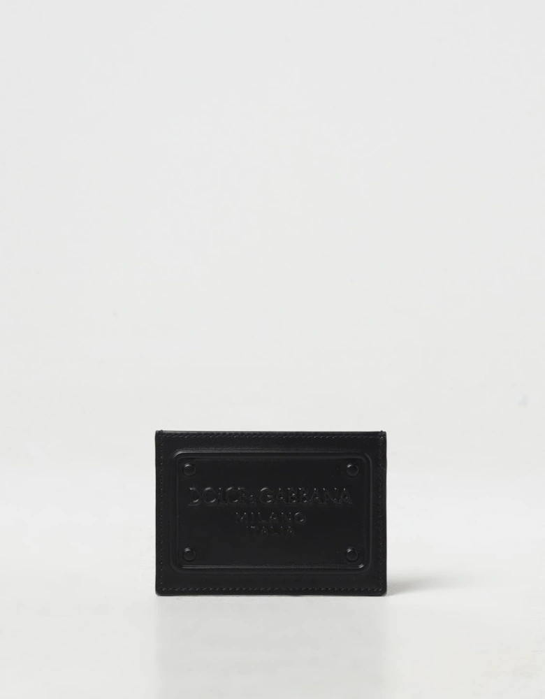 Card Holder Leather Embossed Logo