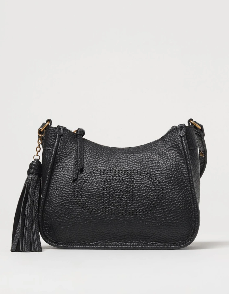 Cutout Leather Crossbody Bag