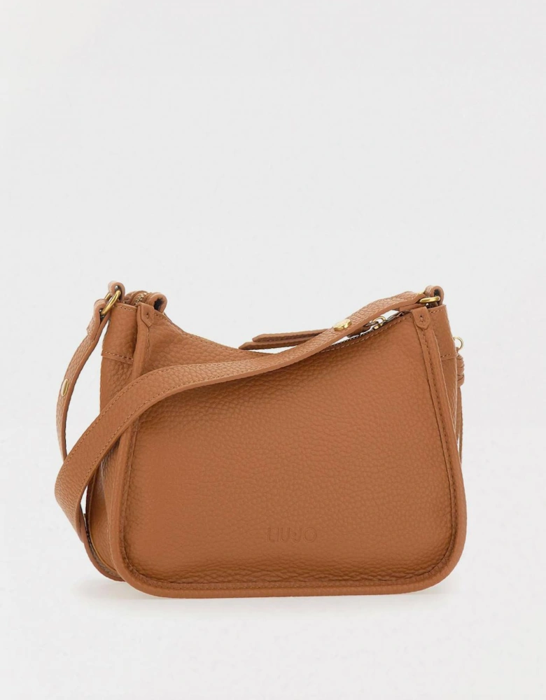 Cutout Leather Crossbody Bag
