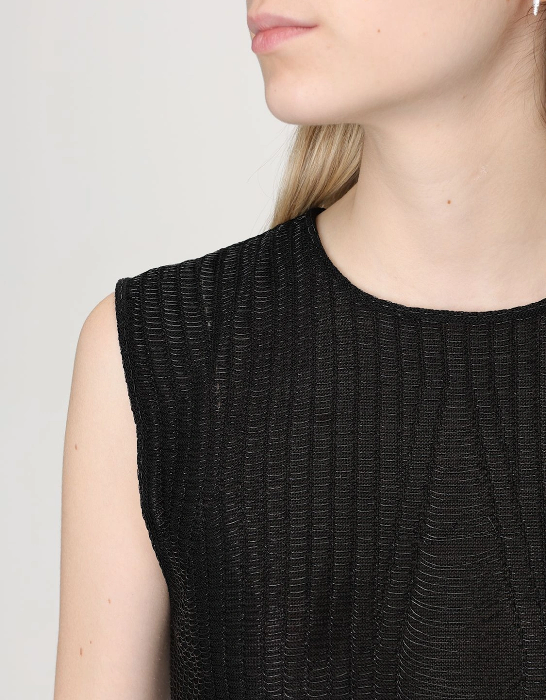 Textured Knit Sleeveless Top