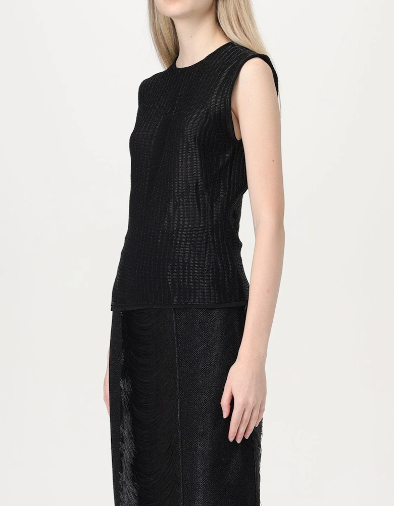 Textured Knit Sleeveless Top