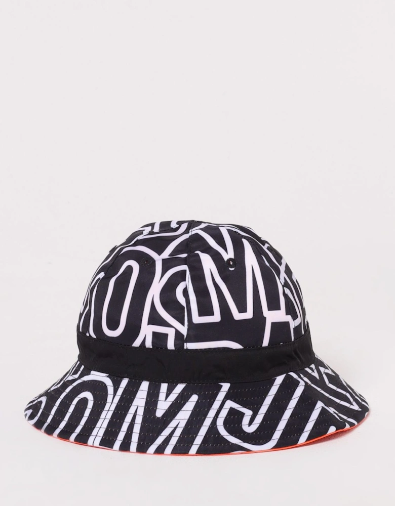Kids Bucket Hat AllOver Logo Print