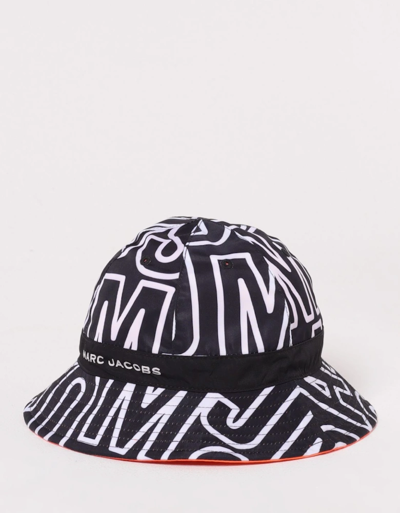 Kids Bucket Hat AllOver Logo Print