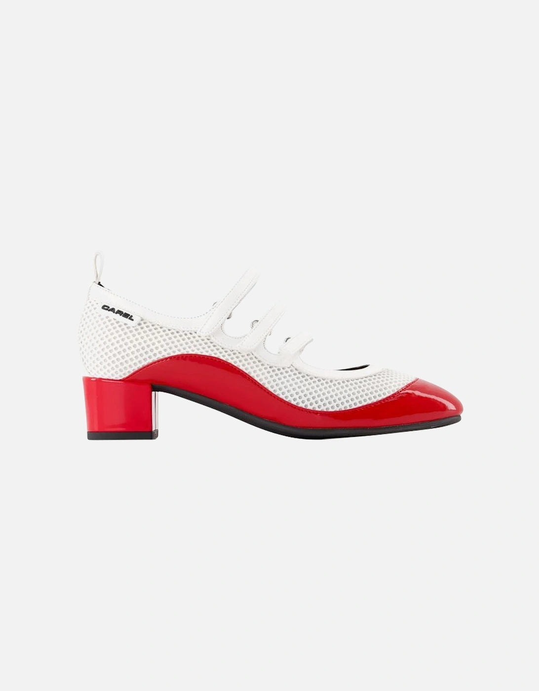 Leather Round Toe Buckle Strap Pumps, 5 of 4