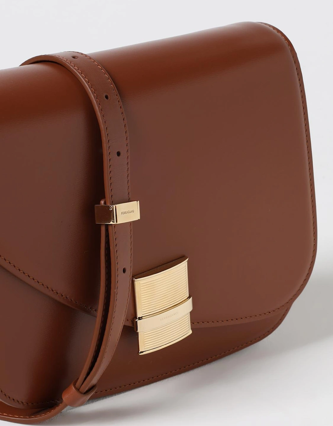 Leather Flap Shoulder Bag