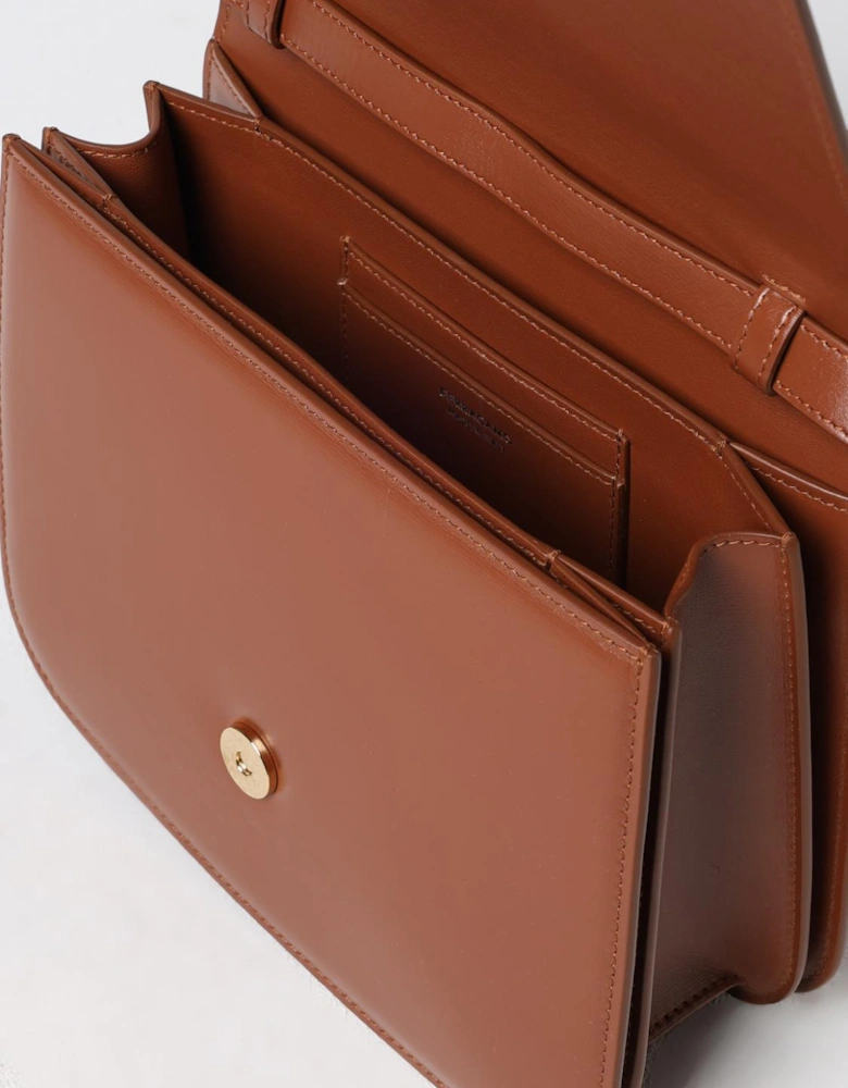 Leather Flap Shoulder Bag