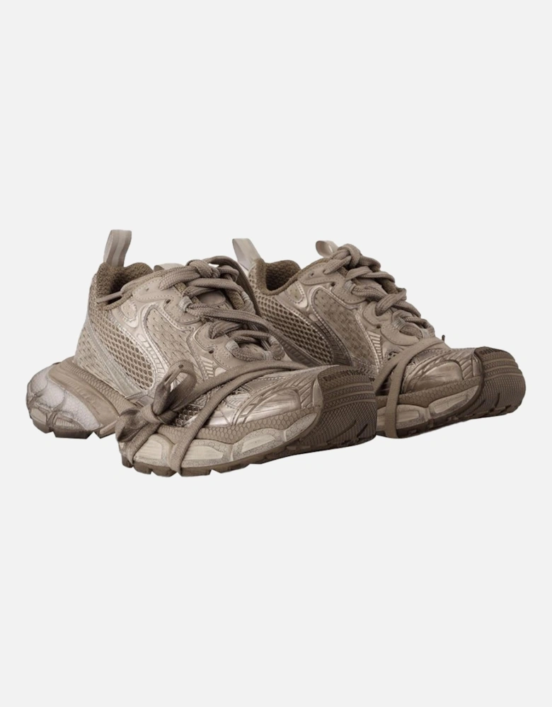 Synthetic Polyurethane Round Toe Sneakers with Top Laces