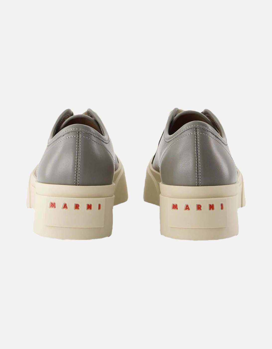 Smooth Calfskin Leather Sneakers with Top Laces