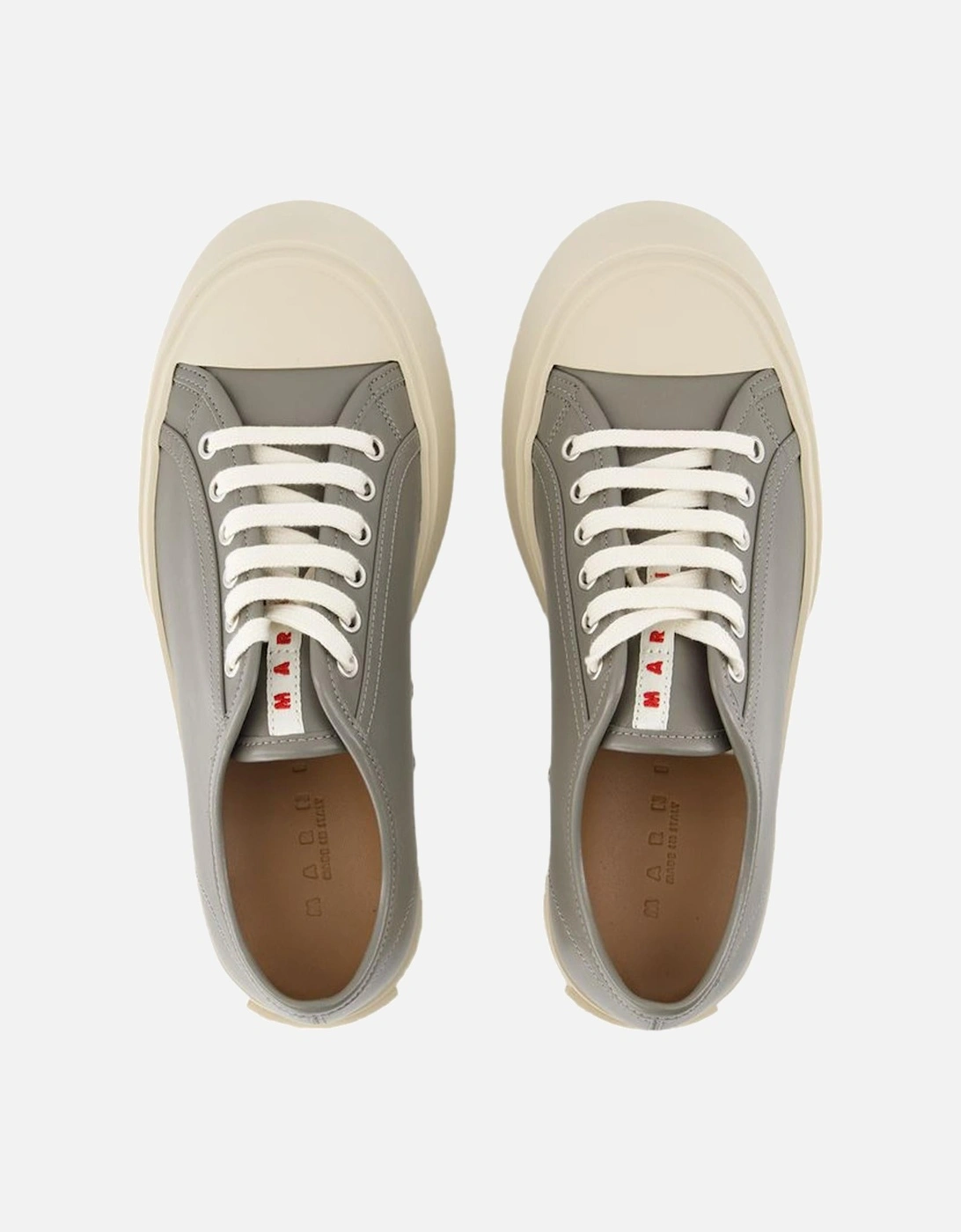 Smooth Calfskin Leather Sneakers with Top Laces