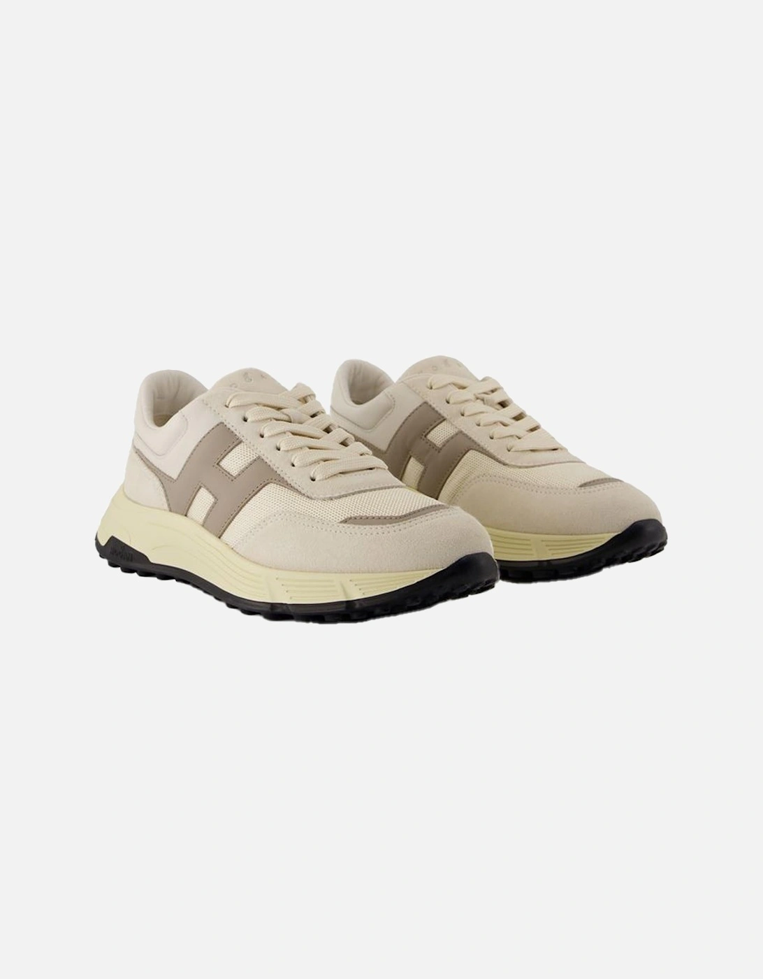 Leather Hyperlight Sneakers with Top Laces